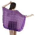 thumbnail image 4 of Moomaya Open Front Printed Shrug Printed Kimono Sleeve Beach Cover Up For Women, 4 of 5