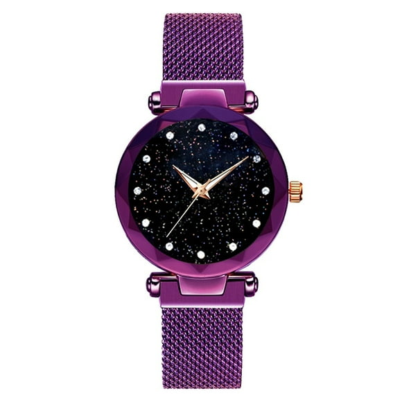 TopLLC Women's Quartz Watch Luxury Sta-rry Sky Watch Magnetic Women Quartz Wristwatch Diamond Watches Watch Watch