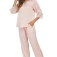 thumbnail image 5 of Unique Bargains Women's Satin Lounge with Pants Nightwear Pajama Sleepwear Sets, 5 of 5
