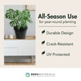 thumbnail image 3 of Tierra Verde 2 Pack Baritone Planter, Self Watering Pot, 18"W x 16"H, Black, 3 of 11