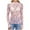 Pink, variant on Towmus Womens Lace Long Sleeve Mesh Top Floral Neck Going Out Top Sheer Blouse Fashion Fall Outfits 2025