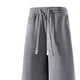 thumbnail image 3 of Ceisia Men Solid Color Corduroy Drawstring Pants Elastic Waist Tapered Leg Gift Trousers, 3 of 6