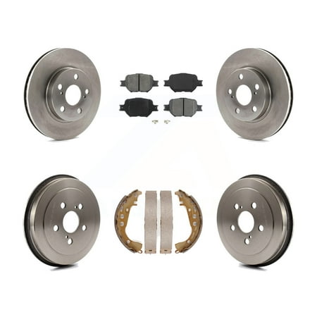 Transit Auto - Front Rear Disc Brake Rotors Semi-Metallic Pads And Drum ...