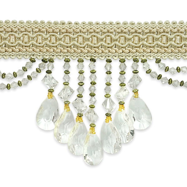 Expo Int'l Isabella Scalloped Bead Fringe Trim by the yard Walmart