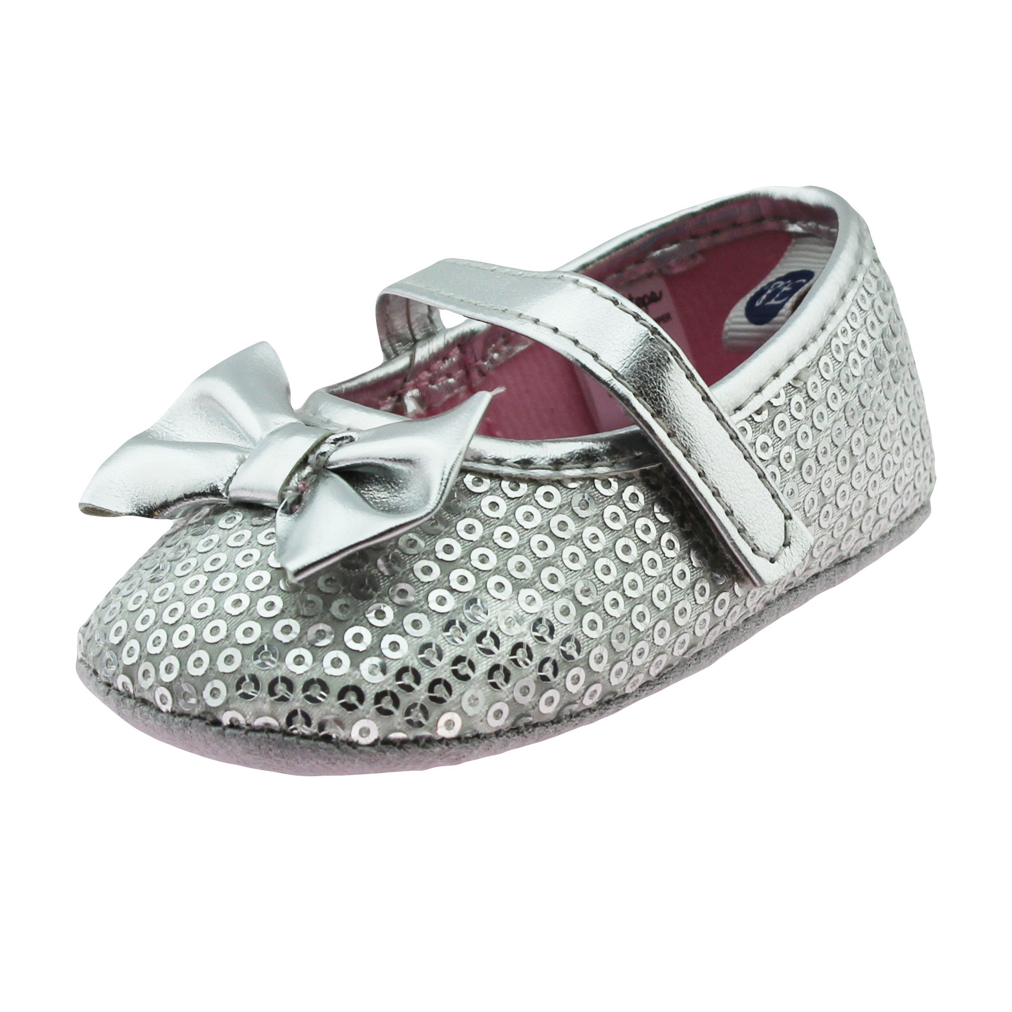 silver baby shoes size 4