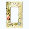 thumbnail image 5 of Metal Light Switch Plate Cover Floral Nature Postcard Newspaper Damask FLW088, 5 of 13