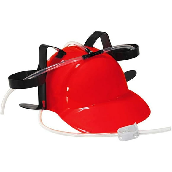 Hat Drinking Helmet Party Hat Can Holder Drinker Hat with Straw Beer and Soda Drinking Helmet