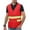 c04Red, variant on USNSM High Visibility Safety Vests with 2 Hi Vis Reflective Strips for Men and Women Construction Vests for Traffic Work, Running and Security Guard Yellow Free Size