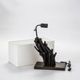 thumbnail image 6 of Modern Home Angled Driftwood Nautical Wooden Table Lamp - Blackwood, 6 of 7