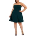 thumbnail image 1 of B. DARLIN Robe Bustier Bustier Sans Bretelles pour Femmes, Vert, Grande Taille, 14W, 1 of 1
