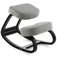 thumbnail image 3 of Topcobe Rocking Ergonomic Kneeling Chair with Padded Cushion for Home Office, Home Office Chair, Office Furniture Chairs, Gray, 3 of 10