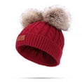 thumbnail image 6 of GXWEA Toddler Hat Toddler Girl Hats Kids Winter Beanie Hat Warm Ski Caps Fleece Lined Children'S Knit Hat For Boys Girls, 6 of 9
