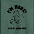 thumbnail image 3 of Garfield - I'm Here You're Welcome - Women's Lightweight French Terry Long Sleeve Shirt, 3 of 5