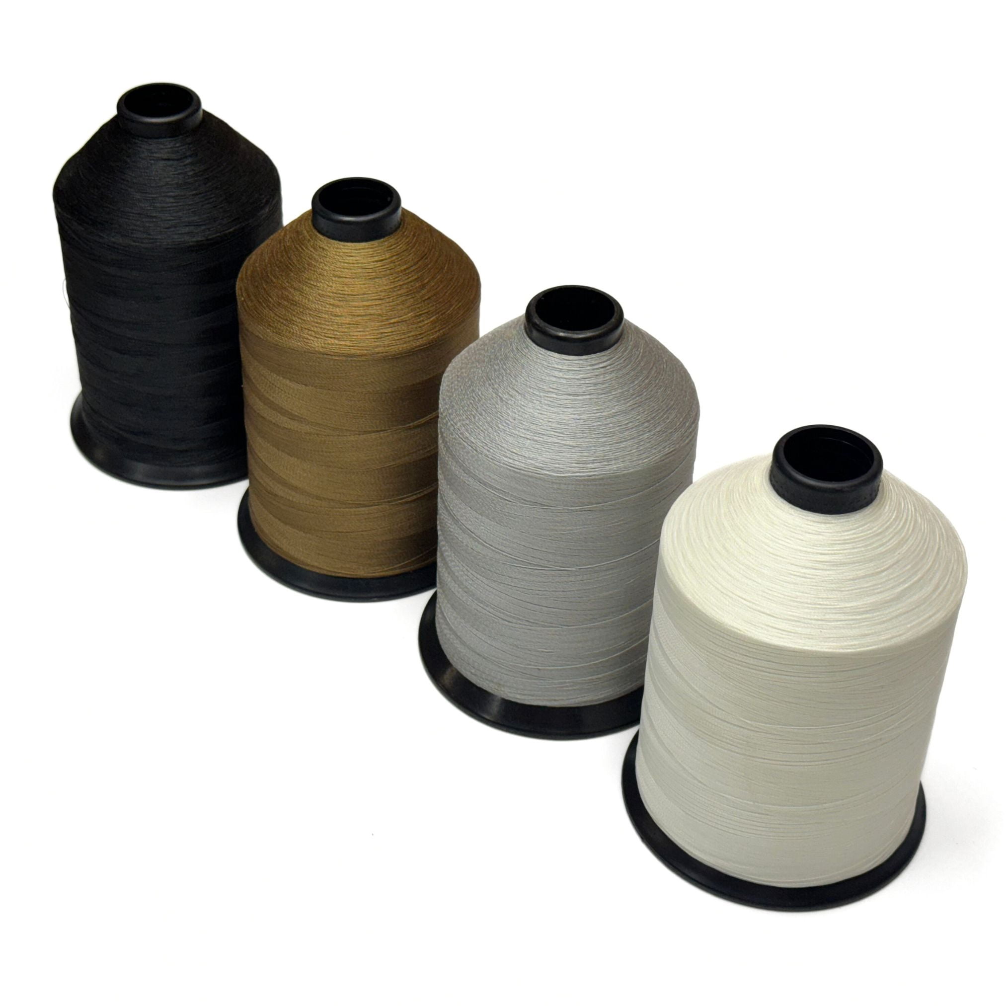 Nylon Thread for Sewing, Beading, Jewelry Making, Leather Crafts - White - Black - Brown - Gray - Light or Heavy Duty
