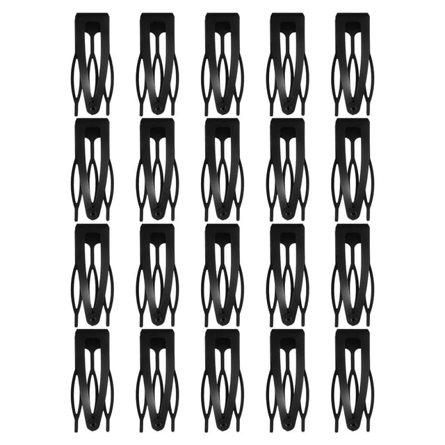 20 pinzas de metal para el pelo para mujer, pasadores antideslizantes, pinzas para el pelo fino, accesorios para el cabello negro para peinado y uso en salón