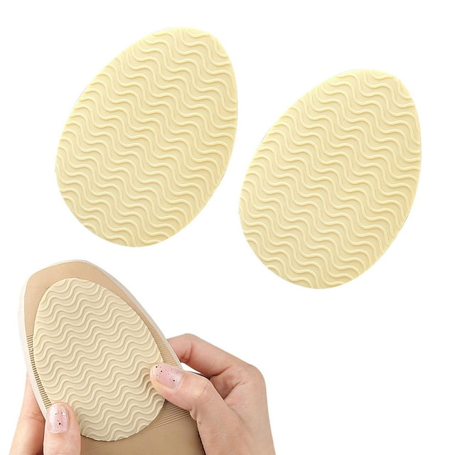 1 Shoe Pad Rubber Noise Reduction Self Adhesive Sole Protectors for . , Round Head Apricot, Others