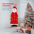 thumbnail image 3 of Moyic 24 bolsillos Santa Claus Navidad Adviento cuenta regresiva calendario lienzo colgante regalo hogar Oficina sala de estar decoración de Kits de decoración para fiestas Rojo Moyic HA010056-01, 3 of 6