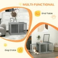 thumbnail image 4 of PawHut 31.5" Dog Crate Furniture with Double Doors, for Medium Dogs, Grey, 4 of 10