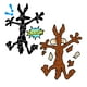 thumbnail image 1 of Pegatinas KINBOIN con divertidos dibujos animados con forma de coyote que se esparce en pedazos, 2 unidades, 1 of 6