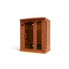 Brown Full Spectrum Carbon Canadian Cedar Maxxus 3 - Person Indoor Bluetooth Compatible FAR Infrared Sauna