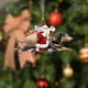 thumbnail image 1 of Adornos Navideños Divertidos de Perro Salchicha y Papá Noel. Adornos Navideños Acrílicos de Perro Salchicha., 1 of 6