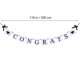 thumbnail image 4 of unbranded Banderín Decorativo Color Negro Para Fiesta De Graduación Estilo Birrete Y Mensajes De Felicitación, 4 of 6
