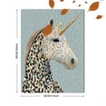 thumbnail image 3 of UXIEQU Leopard Glitter Unicorn Canvas Wall Art 15.75x11.81 Inches, 3 of 8