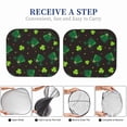 thumbnail image 6 of Naloa St. Patrick's Day8 2 Piece Foldable Car Sun Shades, Car Windshield Sunshade, Front Window Sunshade for Car, Truck, SUV - Small, 6 of 7