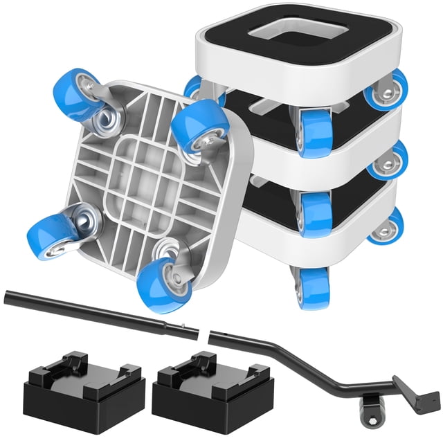 Deslizadores para muebles Kiss Core con ruedas de 360°, capacidad de 340 kg