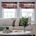 thumbnail image 4 of LALILO Kitchen Curtain Valance Mystical Night Nasa Night Sky Rod Pocket Window Curtain 52"x 18" Set of 2, 4 of 5