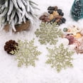 thumbnail image 5 of PULLIMORE 48 PCS Glitter Christmas Hanging Snowflake Ornaments Xmas Tree Party Home Decor (Gold), 5 of 9