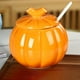 thumbnail image 5 of Pisexur Batería de cocina Recipiente de cerámica con forma de calabaza, resistente a altas temperaturas, para té, especias, sopa, con tapa y cuchara. para la cocina del hogar, 5 of 6