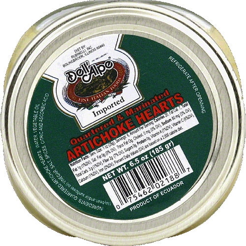 Dell' Alpe Quartered & Marinated Artichoke Hearts, 6.5 oz, (Pack of 12) by Generic
