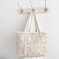 thumbnail image 5 of CoCoMangos Large Straw Tote Bag Lace Beach Shoulder Hand Bags with Zipper for Women, 5 of 6