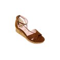thumbnail image 1 of SANDALIAS TACONES CUÑA VESTIR LEON NIÑA CAFE MELLE GAMUZA 2024 LEON 2024p, 1 of 3