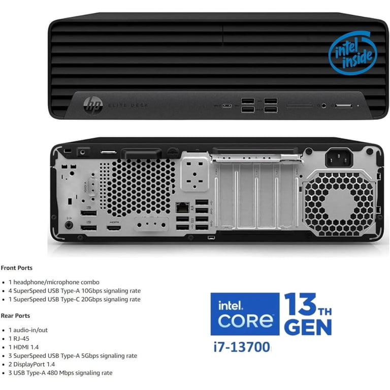 HP EliteDesk 600 G9 SFF Business Desktop, Intel Core i7-13700 (16