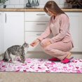 thumbnail image 3 of Pink Breast Cancer Kitchen Rugs Sets Of 2,Anti Fatigue Kitchen Mat Rugs Non Slip Washable,Decorative Kitchen Floor Mats for Kitchen,Sink,Laundry,17"x30"+17"x47", 3 of 7