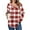 B-Plaid Red, variant on Fall Hoodies for Women Long Sleeve V Neck Hooded Sweatshirts Ladies Loose Casual Drawstring Pullover Tops