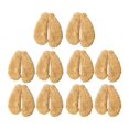 thumbnail image 1 of 10 pares de orejas de conejo, diademas de disfraz, suaves orejas de animales de peluche de doble cara para crear diademas con parches y de ani Caqui, 1 of 9