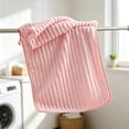 thumbnail image 5 of Candy Striped Fleece Towel, Thick Plush Quick Dry Lint Free Practical Design, Household Face Cloth, Bath Towel for Home Bathroom Daily Washing Shower Daily Use, 5 of 5