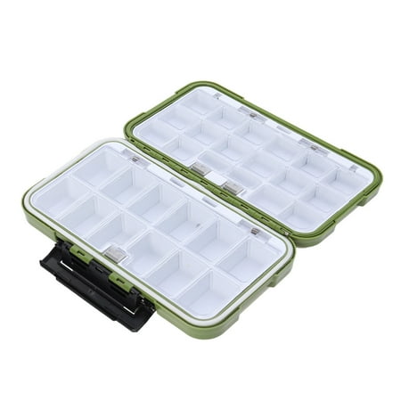 Fishing Bag with Tackle Boxes Small Accessories Box U Disk Storage Box Green