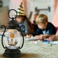 thumbnail image 6 of Taotanxi Halloween Small Lantern Lantern with Flickering LED Candle, Vintage Mini Small Lantern Lights with AAA Battery Decor Gifts Indoor Porch Garden Lantern Halloween Party Hanging Lanterns, 6 of 7