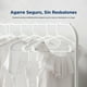 thumbnail image 3 of Ganchos de Plastico Premium SereneLife, Antideslizantes, Ahorradores de Espacio, Duraderos y Resistentes, para Camisas, Suéteres, Sudaderas, Abrigos, Pantalones y Vestidos, Blanco, Pack 200, 3 of 7