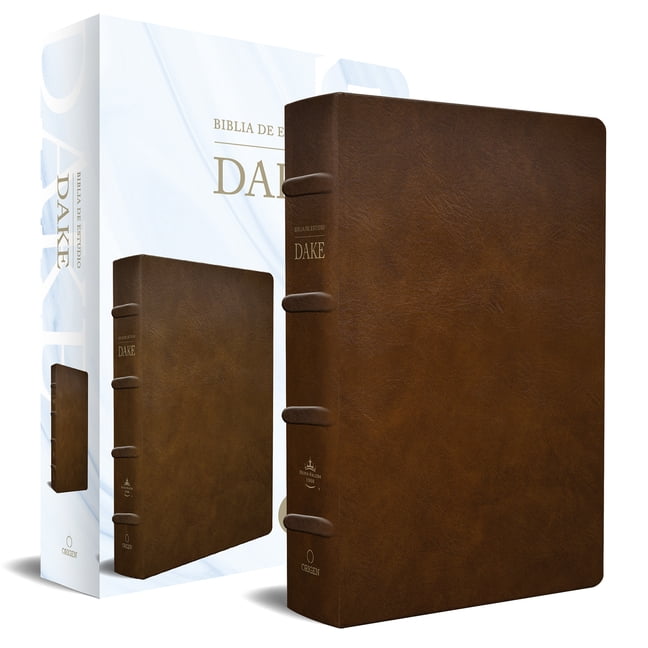 Rvr 1960 Biblia De Estudio Dake, Piel Marron (Dake Study Bible, Large Size,
