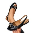 thumbnail image 4 of GERsome Flats for Women Open Toe Slingback Slip-On Ballet Flats Work Office Dress Shoes Comfort Walking, Size 7.5, 4 of 9