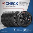 thumbnail image 3 of 16 In VR Carbon Black Wheel Cover 4 pack, 3 of 7