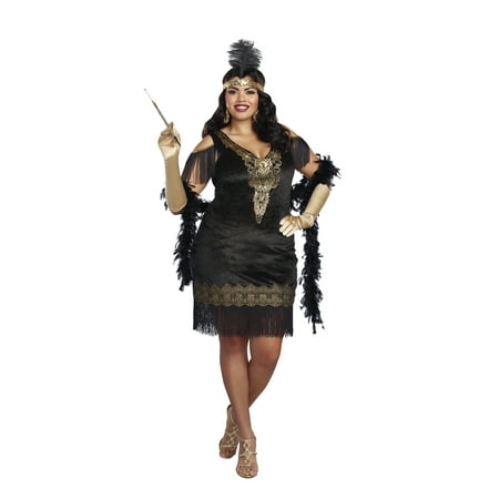 Dreamgirl Women's Plus-Size 1920's Swanky Flapper