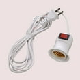 thumbnail image 4 of Light Socket with Cord Bulb Base E27 Lamp Base Desktop Screw Light Holder Replacement Hanging Cord Extension Cable, 4 of 6