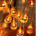 thumbnail image 2 of Pumpkin Halloween String Lights, Night Lamp Decoration For Halloween, 2 of 3