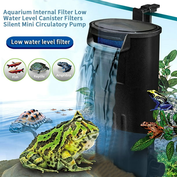 Garosa Filtre interne pour aquarium Filtres à cartouche à faible niveau d